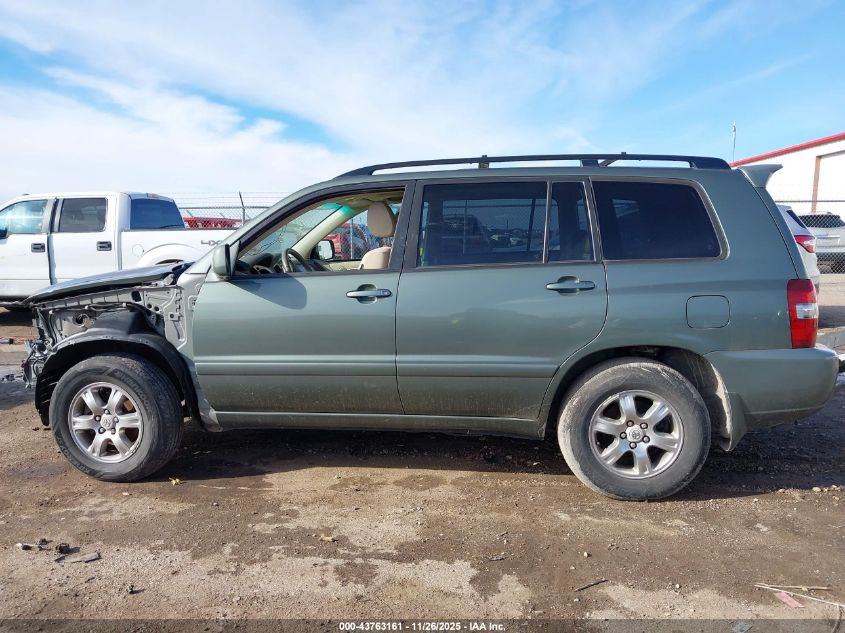 2007 Toyota Highlander V6 VIN: JTEGP21A070133361 Lot: 43763161