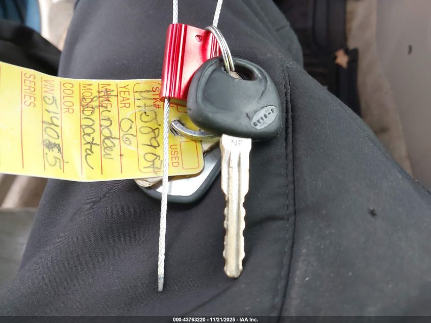 2006 Hyundai Sonata Gls V6/Lx V6 VIN: 5NPEU46F36H051405 Lot: 43763220