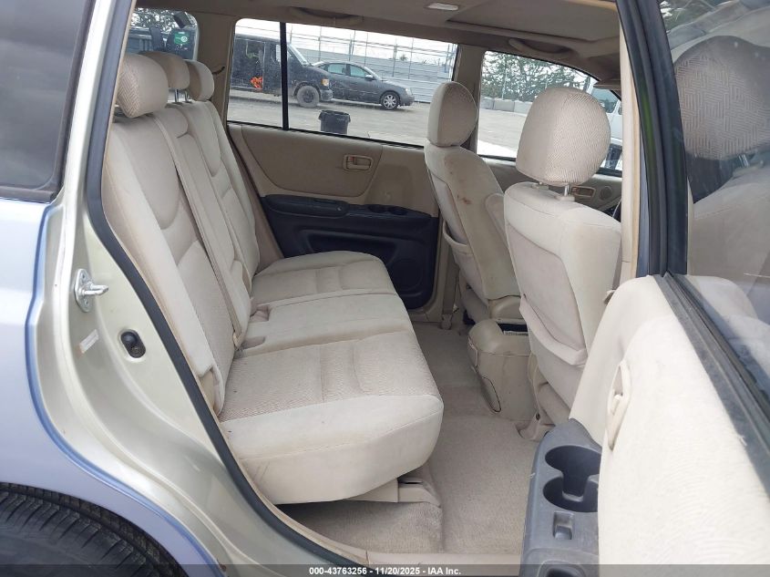 2003 Toyota Highlander V6 VIN: JTEGF21A430073906 Lot: 43763256