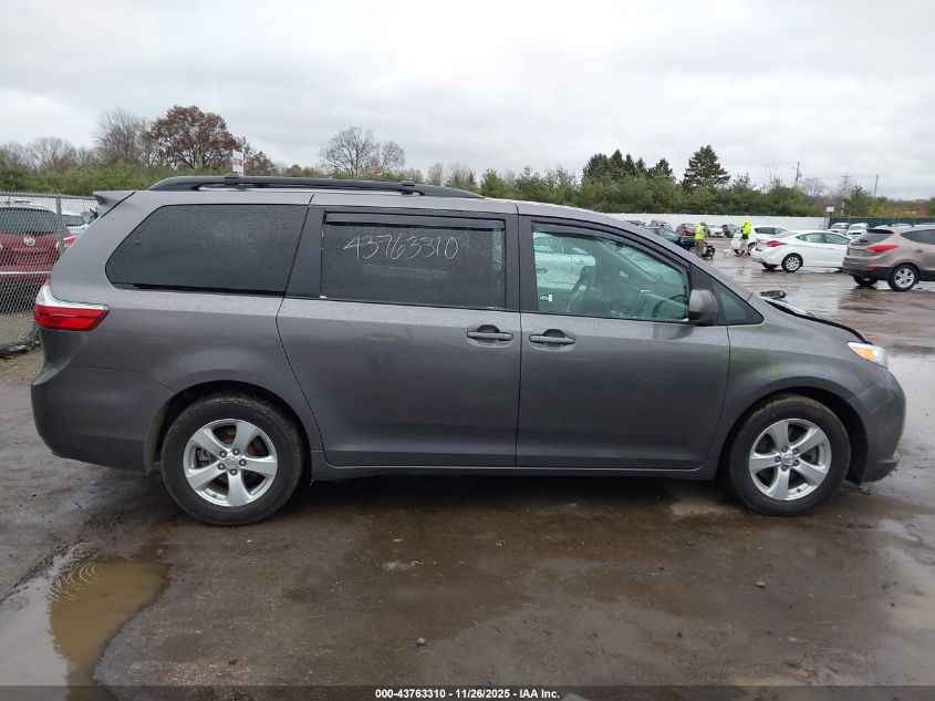 2015 Toyota Sienna Le 8 Passenger VIN: 5TDKK3DCXFS589184 Lot: 43763310