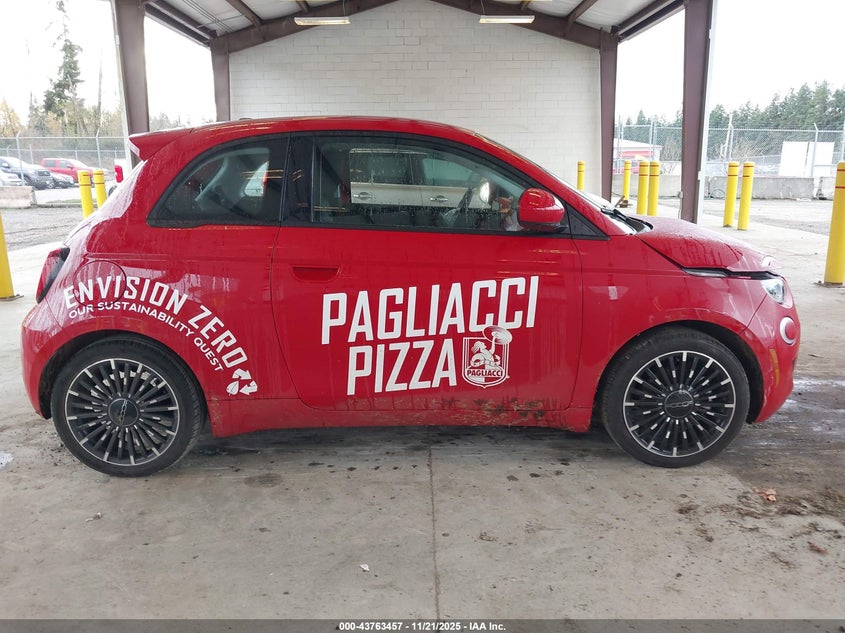 2024 Fiat 500E Inspi(Red) Fwd VIN: ZFAFFAA40RX203420 Lot: 43763457