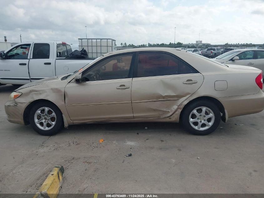 2002 Toyota Camry Le VIN: 4T1BE32K02U004258 Lot: 43763489