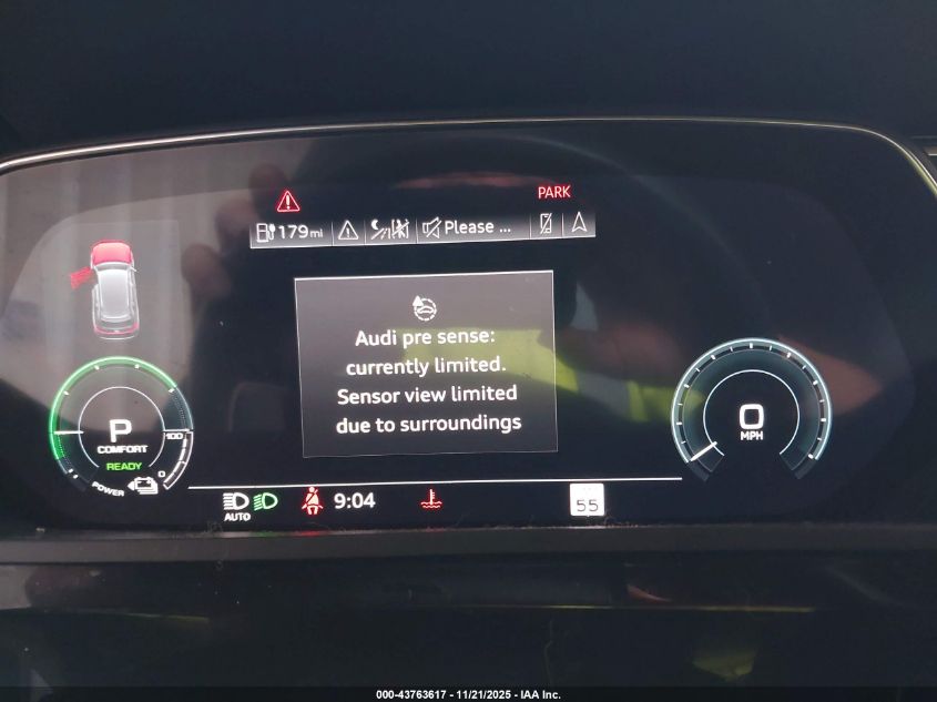 2019 Audi E-Tron Premium Plus VIN: WA1VAAGE8KB006365 Lot: 43763617