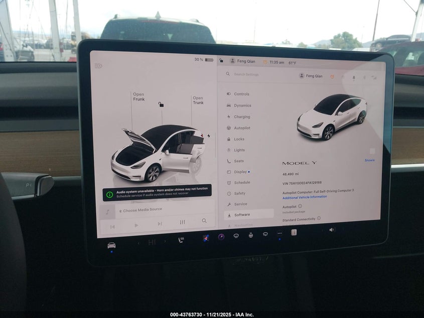 2023 Tesla Model Y Awd/Long Range Dual Motor All-Wheel Drive VIN: 7SAYGDEE4PA129168 Lot: 43763730