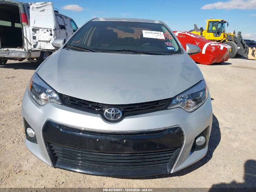 2014 Toyota Corolla S Plus VIN: 5YFBURHE2EP012102 Lot: 43763803