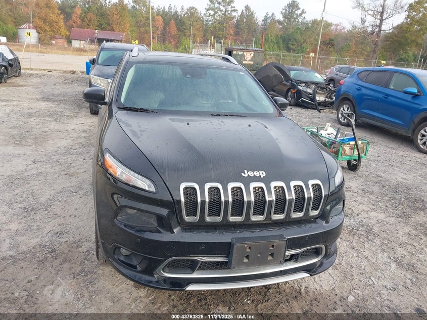 2017 Jeep Cherokee Overland 4X4 VIN: 1C4PJMJS6HW634795 Lot: 43763828