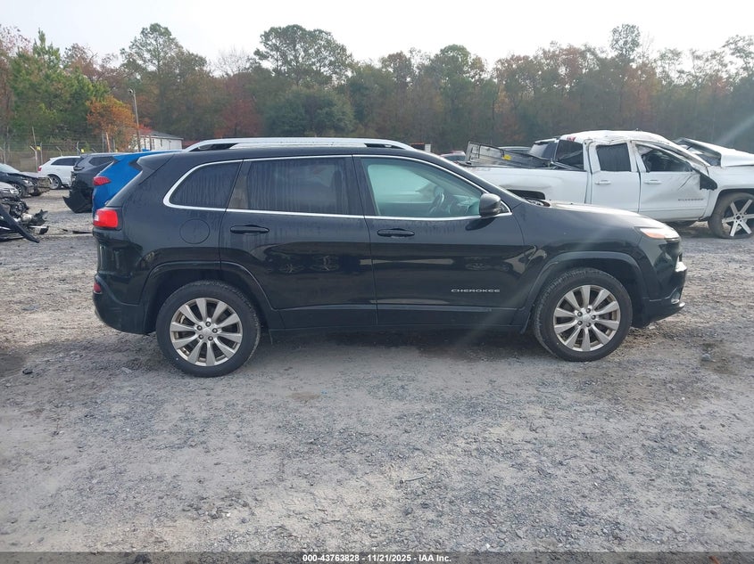 2017 Jeep Cherokee Overland 4X4 VIN: 1C4PJMJS6HW634795 Lot: 43763828