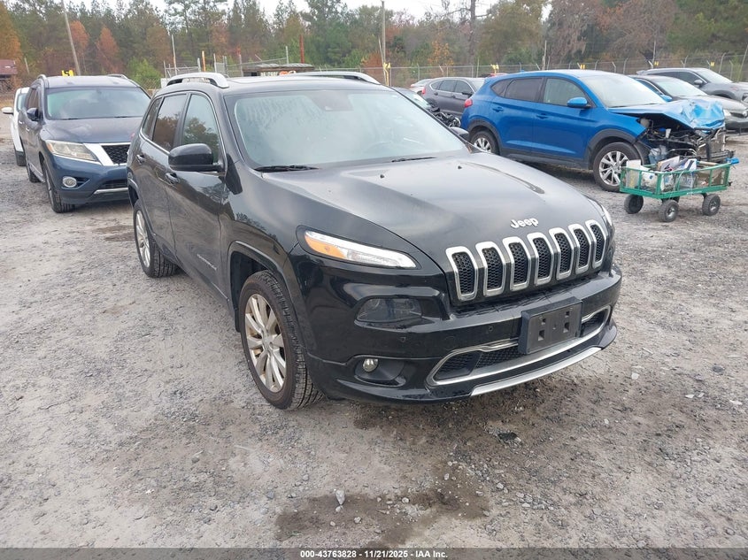 2017 Jeep Cherokee Overland 4X4 VIN: 1C4PJMJS6HW634795 Lot: 43763828