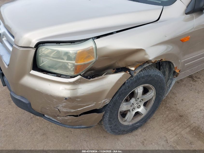 2006 Honda Pilot Ex-L VIN: 2HKYF18586H559430 Lot: 43763834