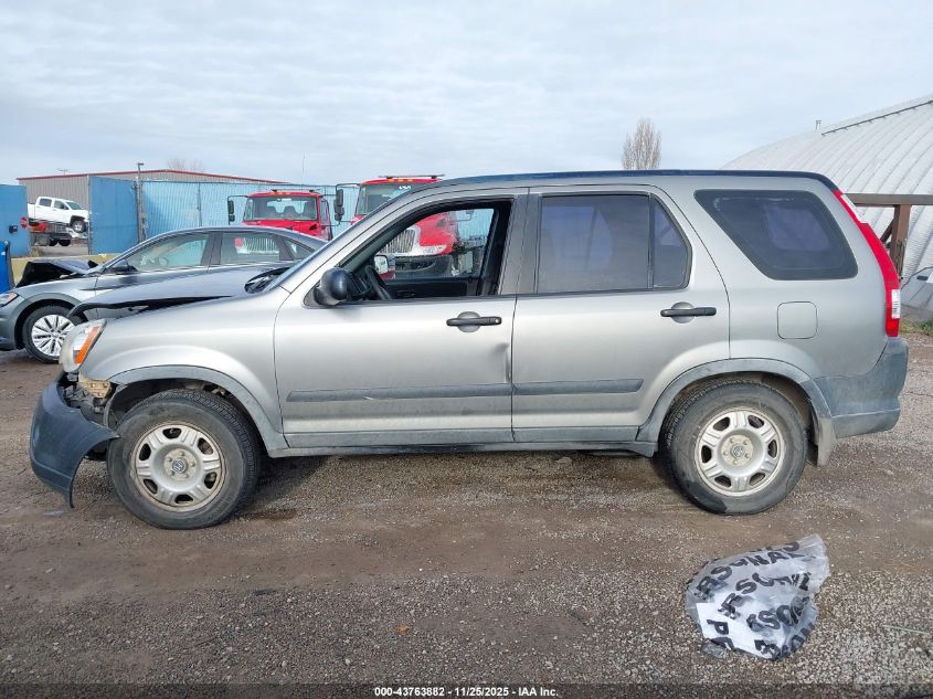 2006 Honda Cr-V Lx VIN: JHLRD78526C038229 Lot: 43763882