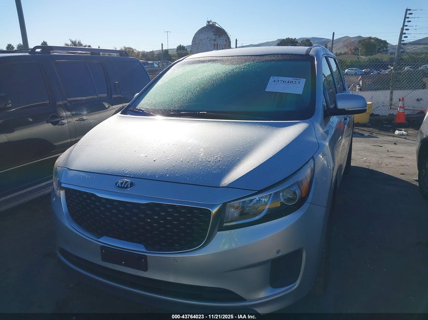 2017 Kia Sedona Lx VIN: KNDMB5C11H6254242 Lot: 43764023