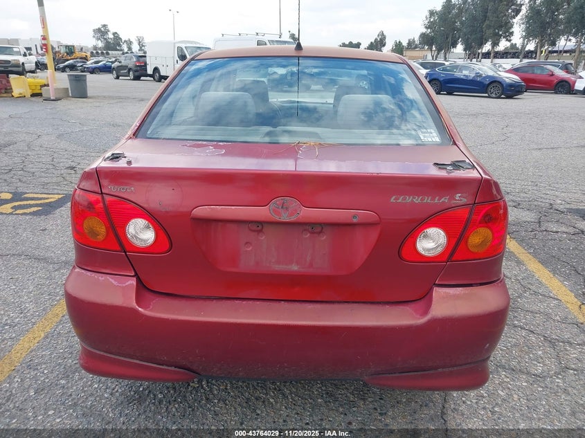 2003 Toyota Corolla S VIN: 1NXBR38E43Z018736 Lot: 43764029
