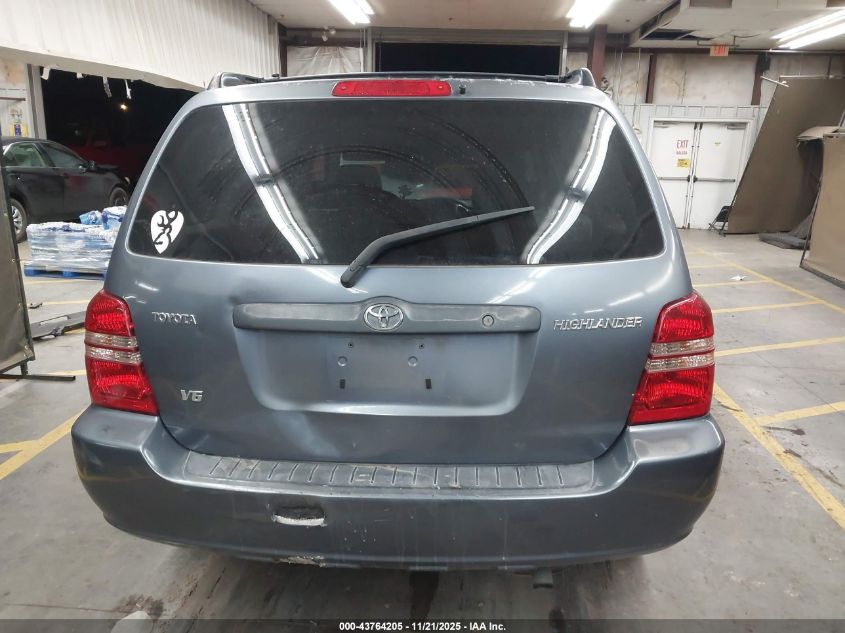 2003 Toyota Highlander V6 VIN: JTEGF21A230098481 Lot: 43764205