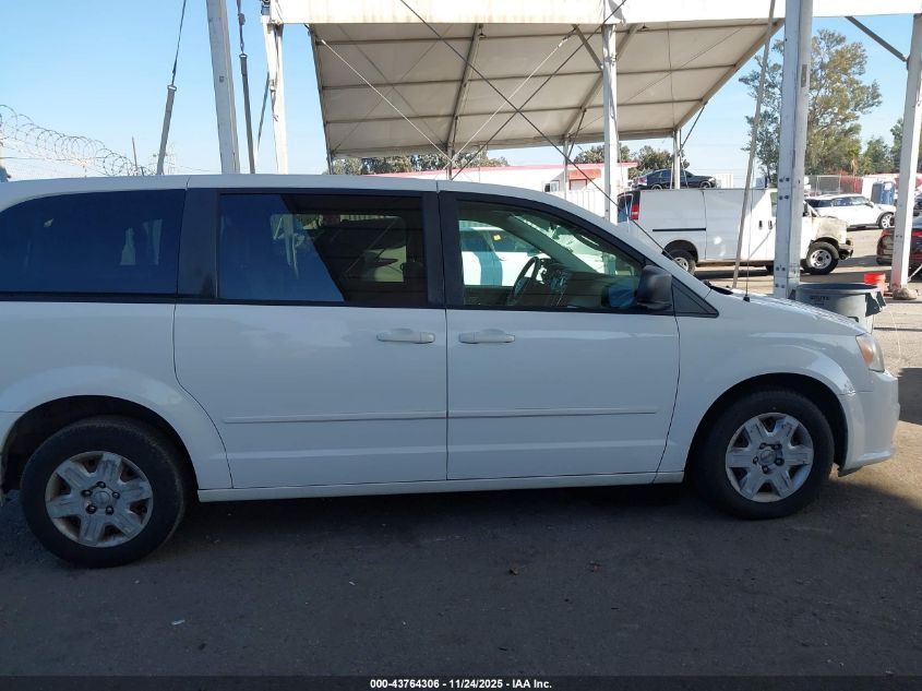 2012 Dodge Grand Caravan Se/Avp VIN: 2C4RDGBG5CR235325 Lot: 43764306
