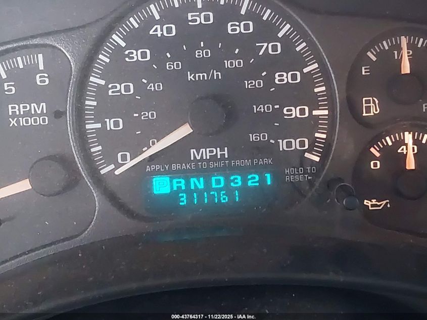 2002 Chevrolet Suburban 1500 Z71 VIN: 3GNFK16Z72G306926 Lot: 43764317