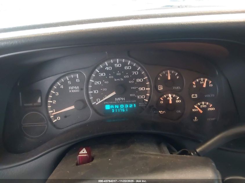 2002 Chevrolet Suburban 1500 Z71 VIN: 3GNFK16Z72G306926 Lot: 43764317