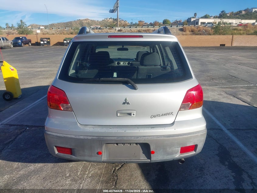 2003 Mitsubishi Outlander Ls VIN: JA4LX31GX3U046979 Lot: 43764326