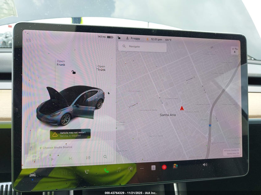 2019 Tesla Model 3 Long Range/Performance VIN: 5YJ3E1EBXKF191736 Lot: 43764329