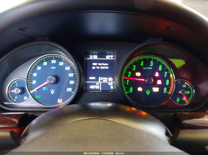 2008 Maserati Granturismo VIN: ZAMGJ45A480038634 Lot: 43764545