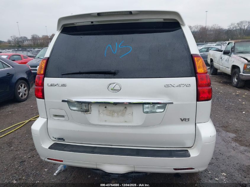 2006 Lexus Gx 470 VIN: JTJBT20X460097539 Lot: 43764580