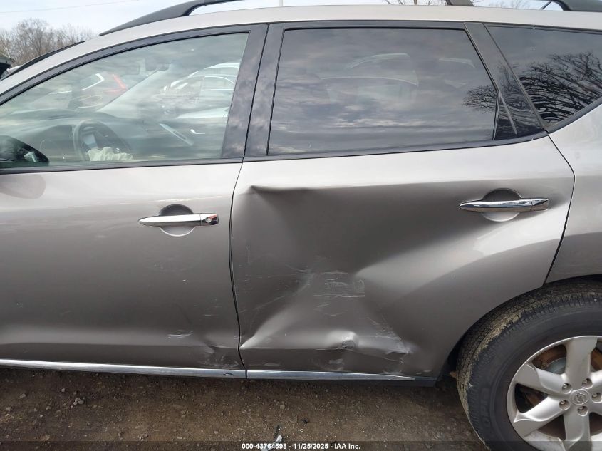 2009 Nissan Murano S VIN: JN8AZ18W39W139336 Lot: 43764598