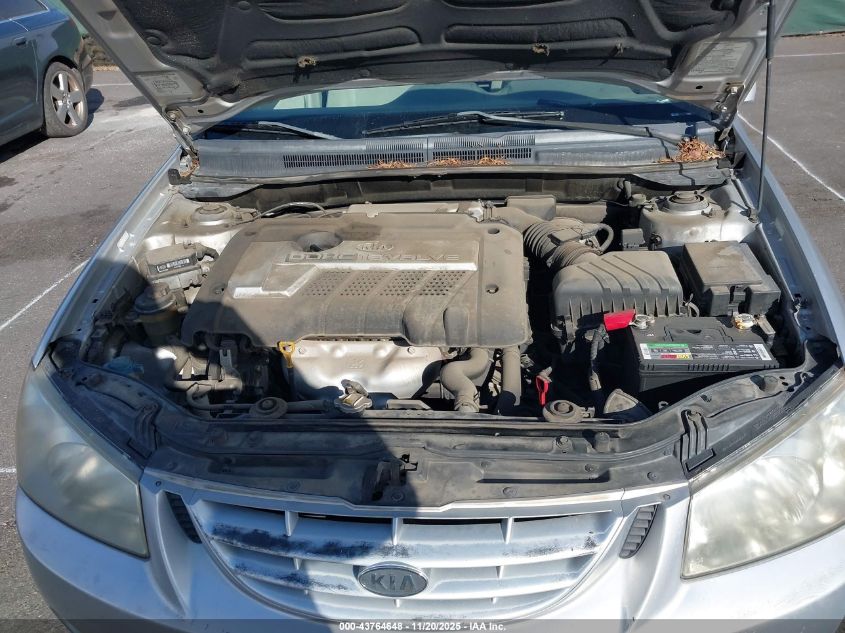 2004 Kia Spectra Ex/Lx VIN: KNAFE122745044390 Lot: 43764648