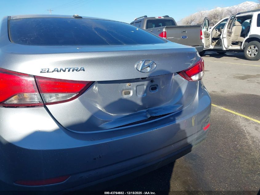 2016 Hyundai Elantra Se VIN: 5NPDH4AE6GH657202 Lot: 43764682