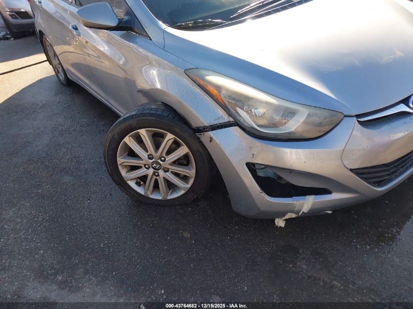 2016 Hyundai Elantra Se VIN: 5NPDH4AE6GH657202 Lot: 43764682