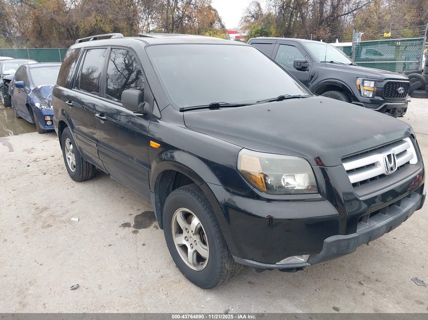 2007 Honda Pilot Ex-L VIN: 5FNYF18637B017452 Lot: 43764890