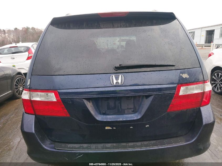 2006 Honda Odyssey Ex-L VIN: 5FNRL38756B092296 Lot: 43764988
