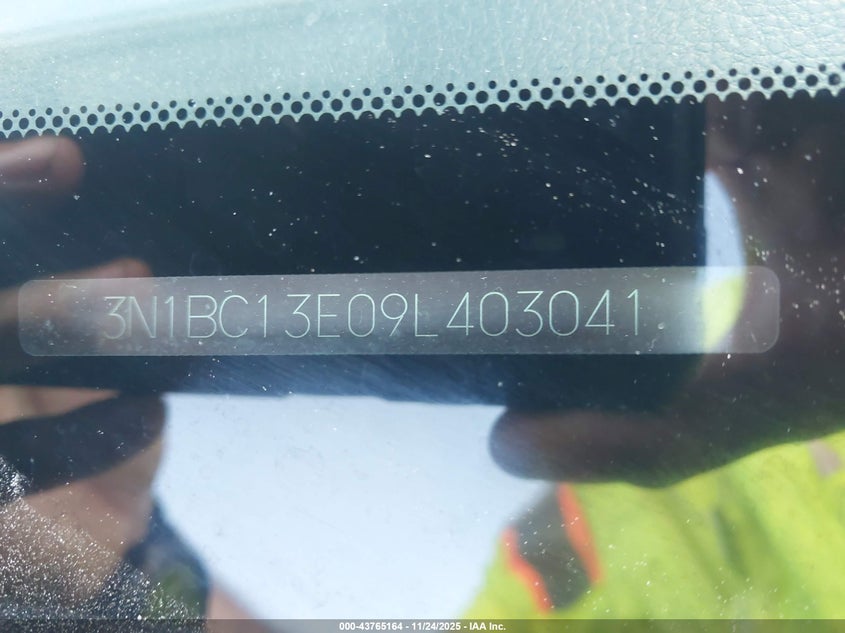 2009 Nissan Versa 1.8S VIN: 3N1BC13E09L403041 Lot: 43765164