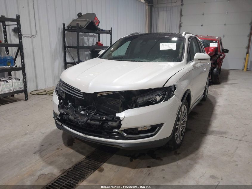 2017 Lincoln Mkx Reserve VIN: 2LMPJ8LR2HBL53676 Lot: 43765188