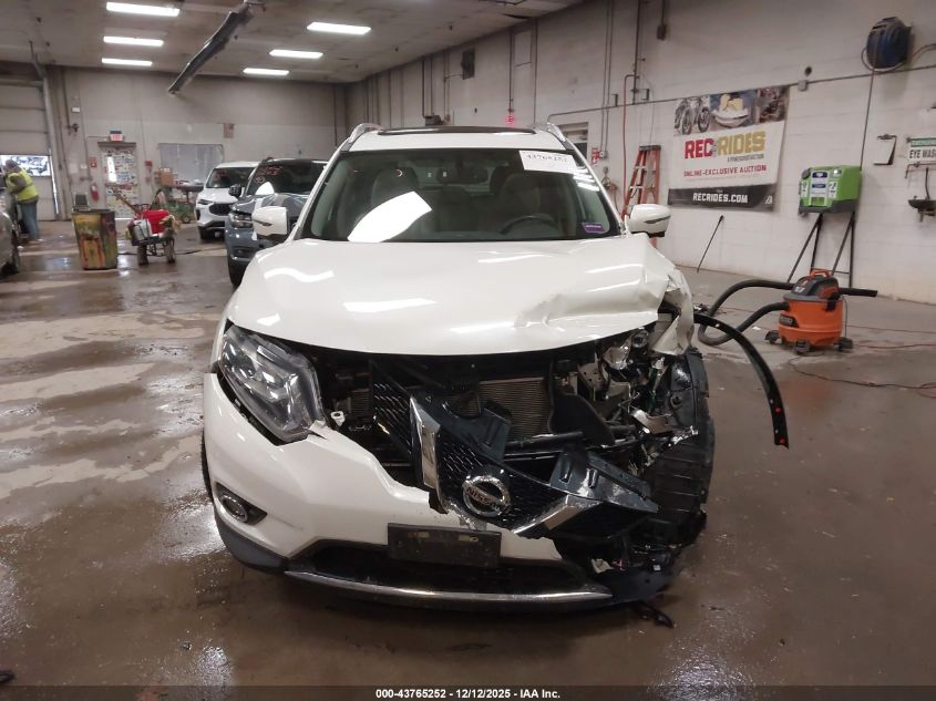 2016 Nissan Rogue Sl VIN: 5N1AT2MV4GC755508 Lot: 43765252