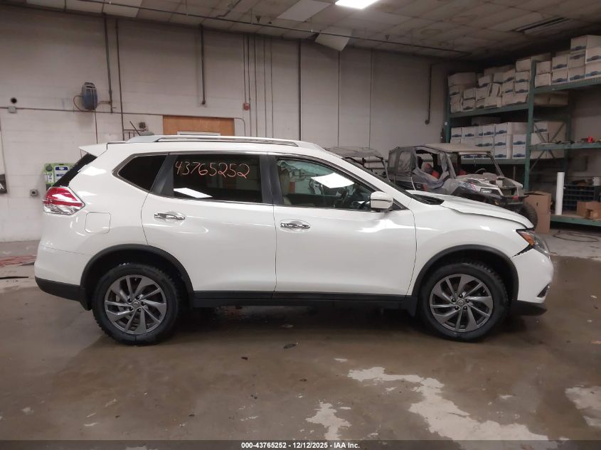 2016 Nissan Rogue Sl VIN: 5N1AT2MV4GC755508 Lot: 43765252