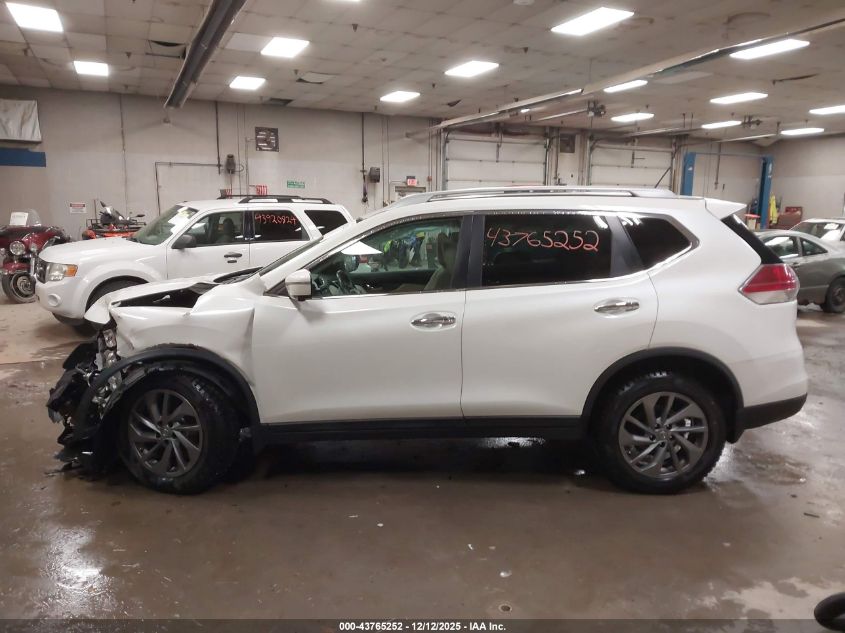 2016 Nissan Rogue Sl VIN: 5N1AT2MV4GC755508 Lot: 43765252