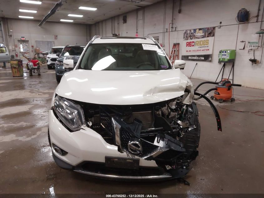 2016 Nissan Rogue Sl VIN: 5N1AT2MV4GC755508 Lot: 43765252