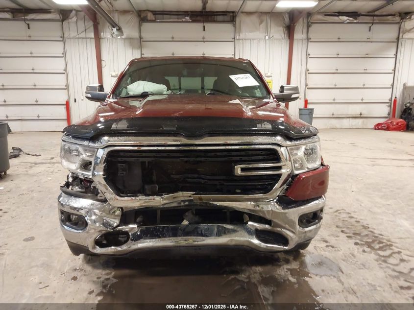 2021 Ram 1500 Big Horn 4X4 5'7 Box VIN: 1C6SRFFT1MN636333 Lot: 43765267