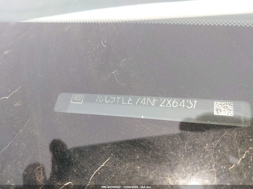 2022 Chevrolet Silverado 2500Hd 4Wd Standard Bed Wt VIN: 1GC5YLE74NF286431 Lot: 43765382