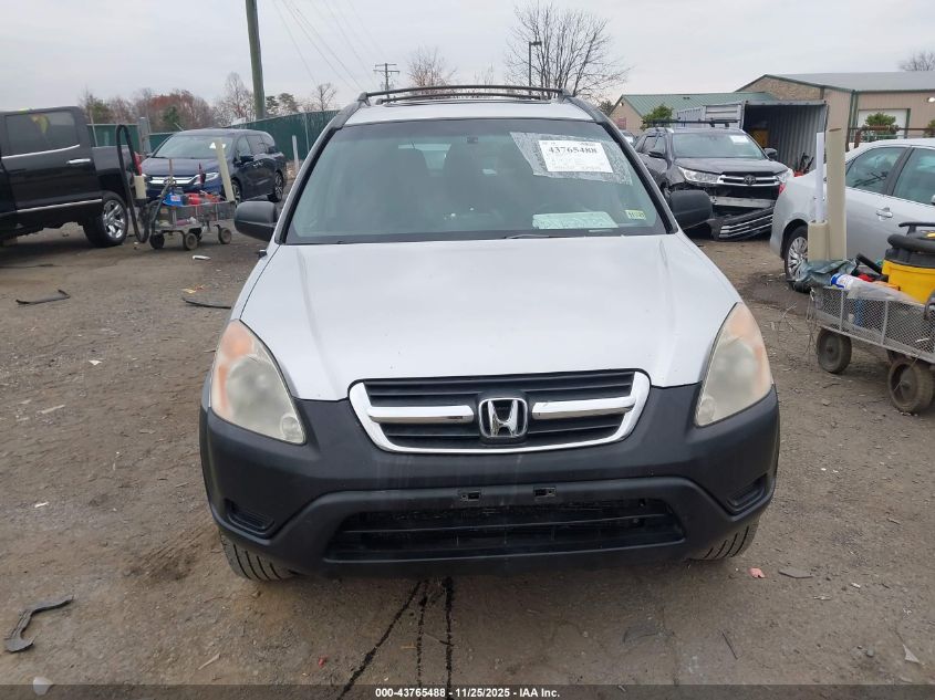 2002 Honda Cr-V Ex VIN: JHLRD78892C021738 Lot: 43765488