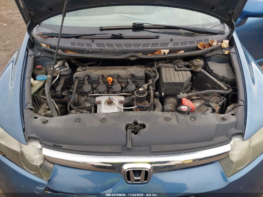 2008 Honda Civic Lx VIN: 2HGFA16598H530007 Lot: 43765636