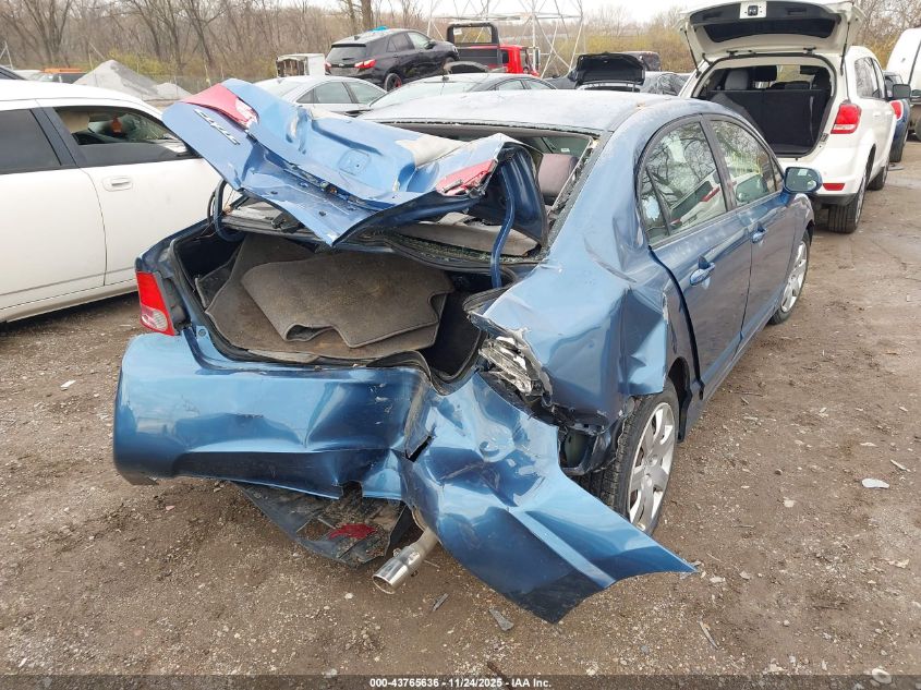 2008 Honda Civic Lx VIN: 2HGFA16598H530007 Lot: 43765636