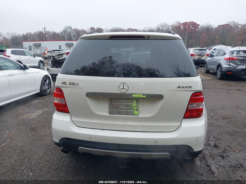 2007 Mercedes-Benz Ml 350 4Matic VIN: 4JGBB86E27A162295 Lot: 43765637