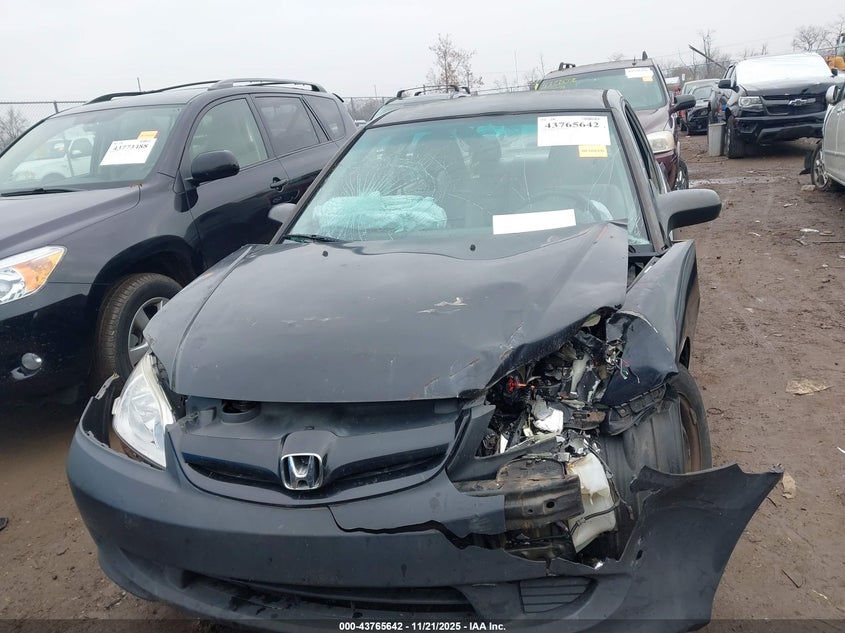 2004 Honda Civic Lx VIN: 2HGES16574H559489 Lot: 43765642