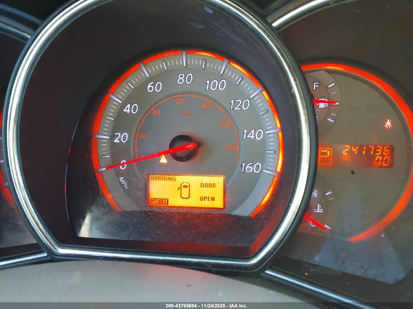 2009 Nissan Murano Sl VIN: JN8AZ18W59W118200 Lot: 43765694