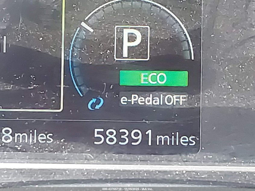 2020 Nissan Leaf Sl Plus 62 Kwh VIN: 1N4BZ1DP4LC309555 Lot: 43765719