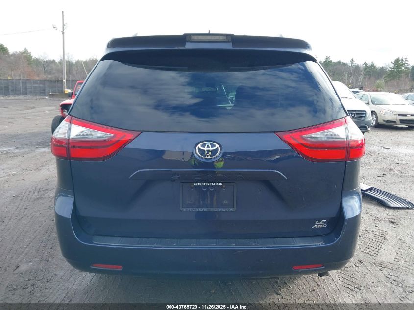 2020 Toyota Sienna Le VIN: 5TDJZ3DC4LS251363 Lot: 43765720