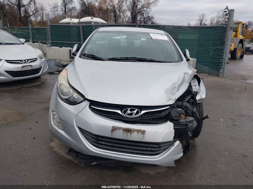 2013 Hyundai Elantra Gls VIN: 5NPDH4AE7DH431777 Lot: 43765752