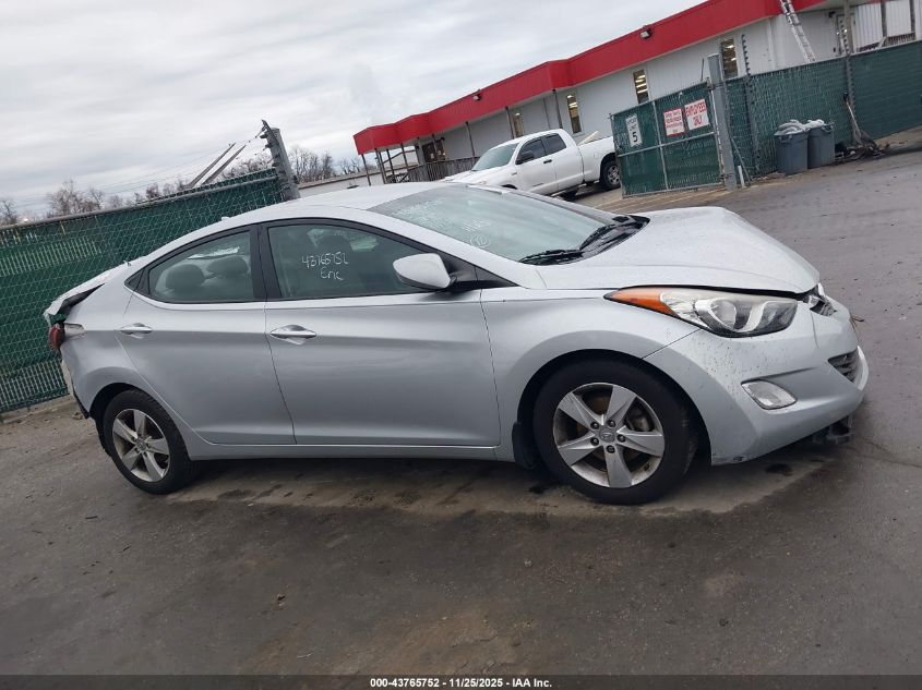 2013 Hyundai Elantra Gls VIN: 5NPDH4AE7DH431777 Lot: 43765752