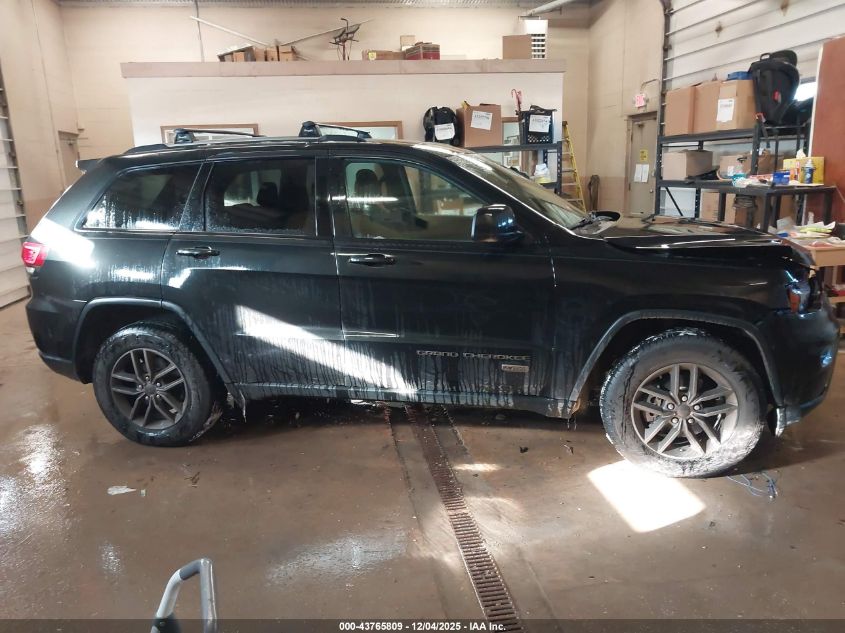 2016 Jeep Grand Cherokee 75Th Anniversary VIN: 1C4RJFAGXGC470287 Lot: 43765809