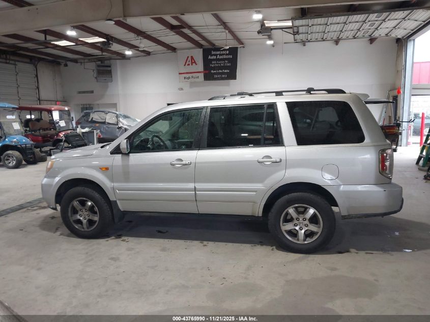 2008 Honda Pilot Ex-L VIN: 5FNYF18728B006856 Lot: 43765990